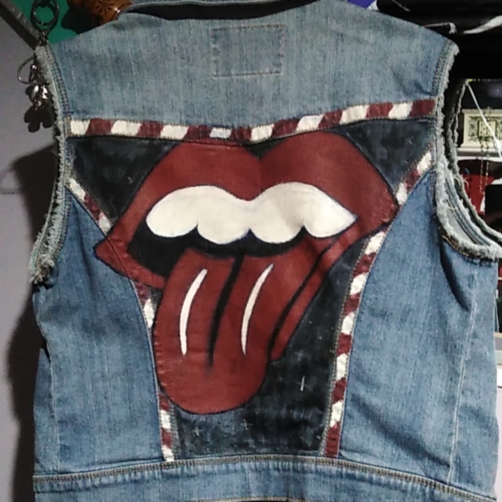custom rolling stones vest